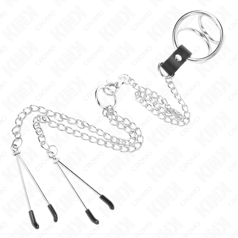 Kink Ring Power-Dreifach Metallring Verchromt für Penis 3 cm · BDSM-Zubehör (Bild 3)