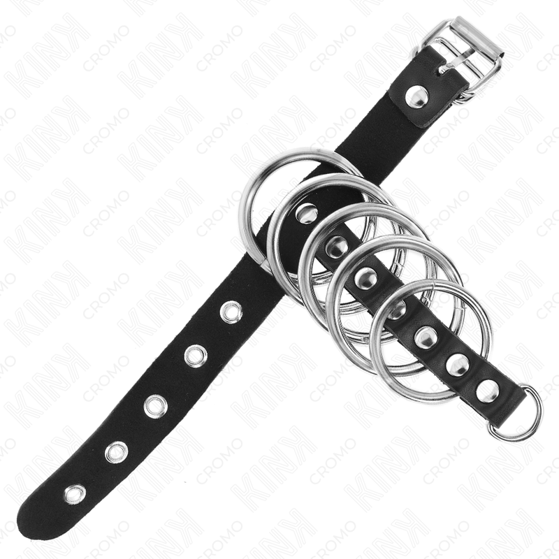 Kink Ring Power-Penisring Leder mit verriegelbaren Trage · BDSM-Zubehör (Bild 4)