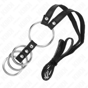 Kink Ring Power-4 verbundene Metallringe für Penis 3.8 cm · BDSM-Zubehör (Bild 5)