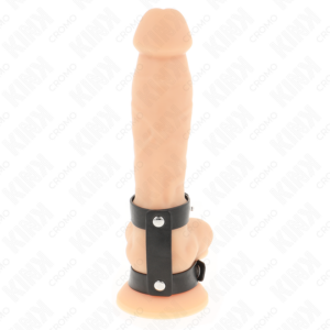 Kink Ring Power-Doppelter einstellbarer Lederring für Penis · BDSM-Zubehör (Bild 7)