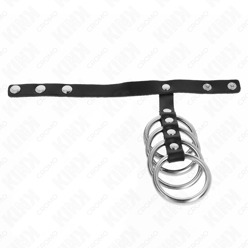 Kink Ring Power-4 Metallische Penis Ringe 3.8 cm verbunden · BDSM-Zubehör (Bild 2)