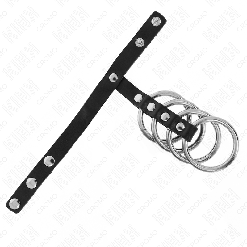Kink Ring Power-4 Metallische Penis Ringe 3.8 cm verbunden · BDSM-Zubehör (Bild 3)