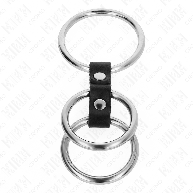 Kink Ring Power-Dreifacher Metallring für Penis 3.7 cm bis 5 cm · BDSM-Zubehör (Bild 3)