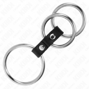 Kink Ring Power-Dreifacher Metallring für Penis 3.7 cm bis 5 cm · BDSM-Zubehör (Bild 4)