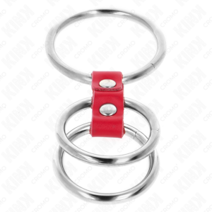 Kink Ring Power-Penisring Triple Metal 3,7 cm bis 5 cm verbunden · BDSM-Zubehör (Bild 3)