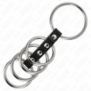 Kink Ring Power-5 Ringe für Penis 3.7 cm bis 5 cm Metall · BDSM-Zubehör (Bild 4)