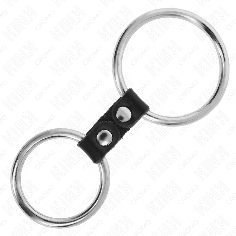 Kink Ring Power-Doppelring aus Metall für Penis 3.7 cm bis 5 cm · BDSM-Zubehör (Bild 2)