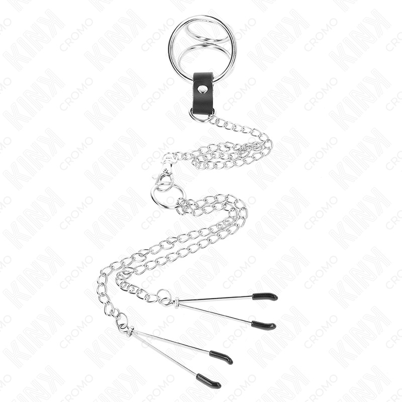 Kink Ring Power-Metallring Dreifach Verchromt für Penis 3.8 cm · BDSM-Zubehör (Bild 2)