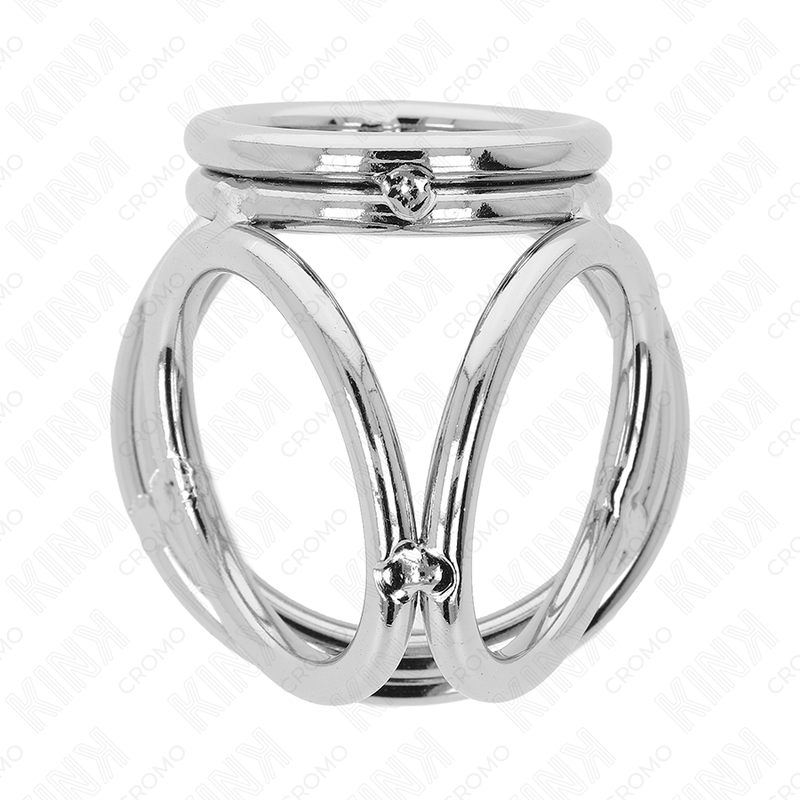 Kink Ring Power-Triple Chrom Metall Ring für Penis 3.8 cm · BDSM-Zubehör (Bild 2)
