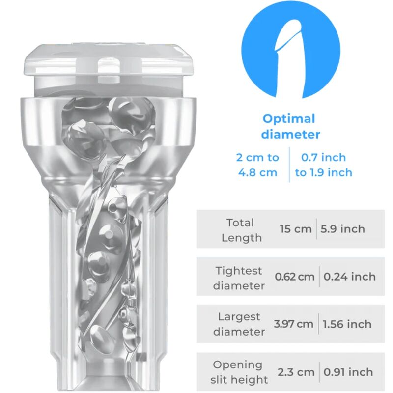 Kiiroo-Feel Pocket Stroker Crystal + Powerblow Combo · Sextoys (Bild 2)