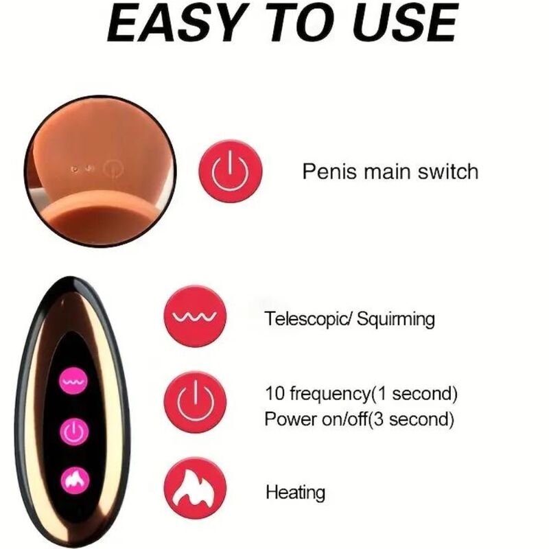 Armony-Vibrator Dildo Realistisch Wiederaufladbar mit Fernbedienung-TPE · Vibratoren (Bild 6)