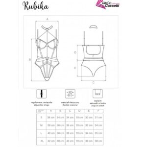 Livco Corsetti Fashion-Rubika LC XG079 Body mit Choker · Sexy Damen-Dessous (Bild 4)