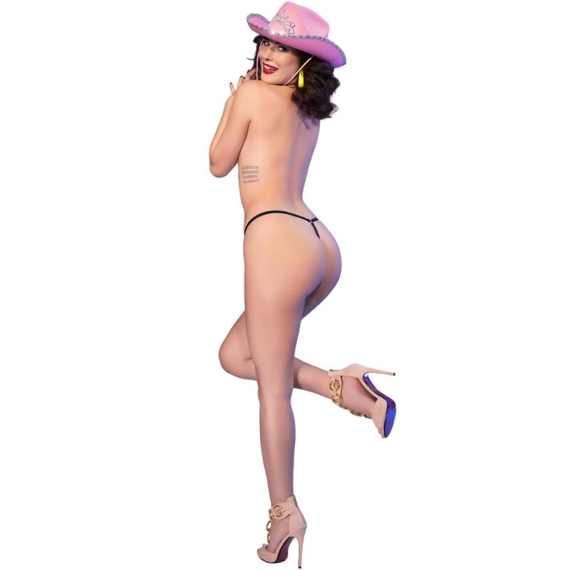 Chilirose Panties & Thongs-CR-4836 Tanga Kiss Me Schwarz · Sexy Damen-Dessous (Bild 2)