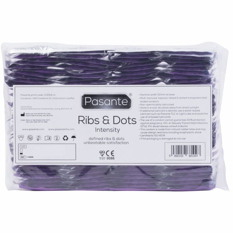 Pasante-Ribs & Dots Intensity Kondome Textured, 144 Stk. · Kondome