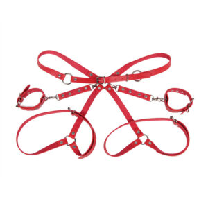 Subblime Fetish-953706 Handschellen mit Gürtel Rot One Size · Bondage & Handschellen (Bild 10)