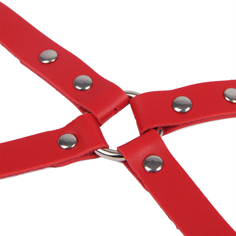 Subblime Fetish-953706 Handschellen mit Gürtel Rot One Size · Bondage & Handschellen (Bild 2)