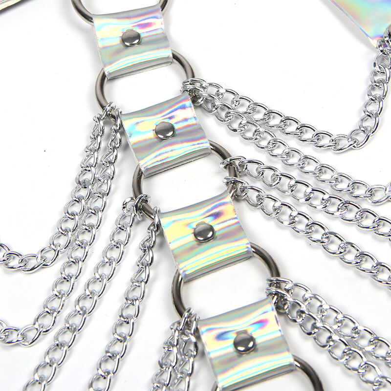 Subblime Fetish-953737 Harness für Brust mit Ringen und Ketten · Bondage & Handschellen (Bild 6)