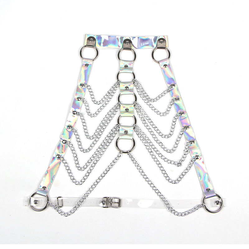 Subblime Fetish-953737 Harness für Brust mit Ringen und Ketten · Bondage & Handschellen (Bild 10)
