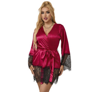 Subblime Sets-953829 Elegantes Pyjama aus Spitze + Tanga Rot