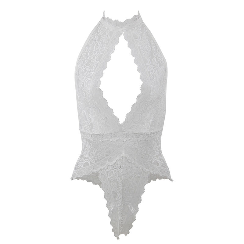Subblime Bodystockings-953867 Spitzenkörper Weiß, L/XL · Sexy Damen-Dessous (Bild 3)