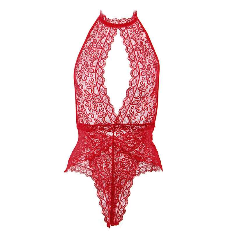 Subblime Bodystockings-953874 Body Open Cup Rot, S/M · Sexy Damen-Dessous (Bild 5)
