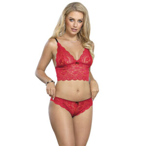 Subblime Sets-953904 Nachthemd in Satin und Spitze + · Spicy Dessous & Bodystockings (Bild 5)