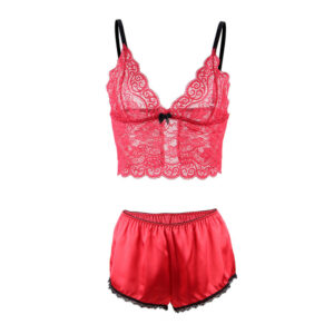 Subblime Sets-953904 Nachthemd in Satin und Spitze + · Spicy Dessous & Bodystockings (Bild 7)