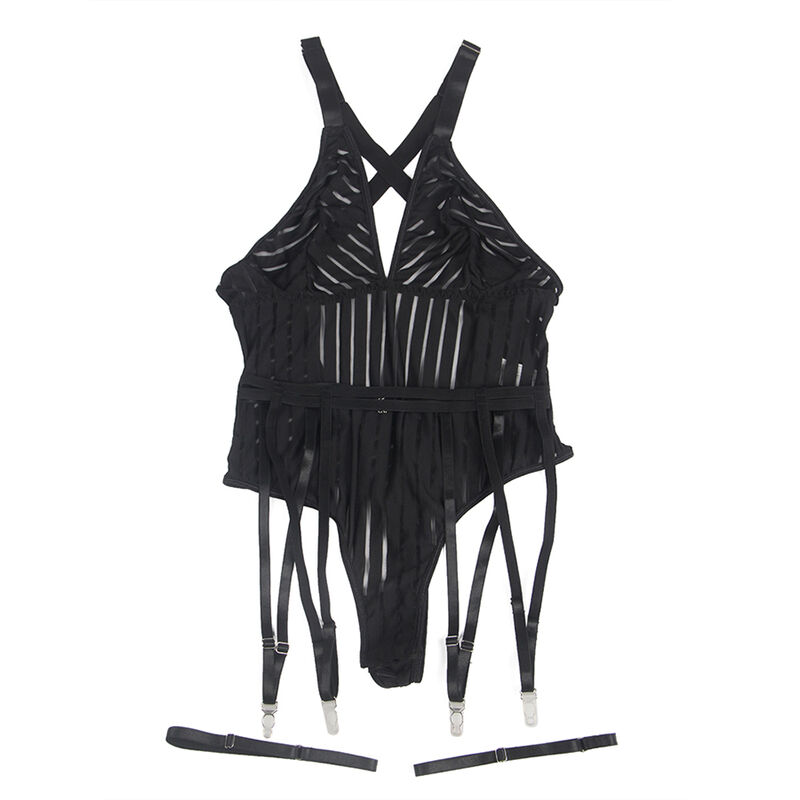 Subblime Bodystockings-954147 Korpus mit Schwarz Ständer S/M · Sexy Damen-Dessous (Bild 3)