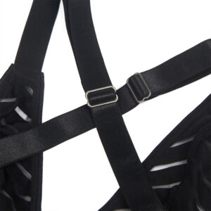 Subblime Bodystockings-954154 Körper mit Portjartier Schwarz L/XL · Sexy Damen-Dessous (Bild 10)