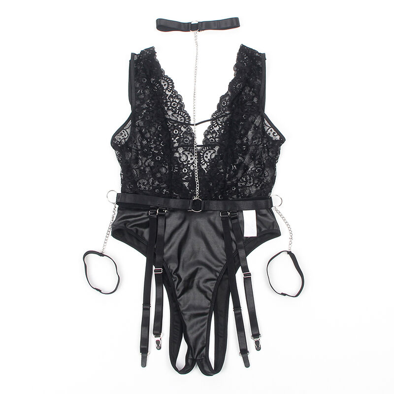 Subblime Bodystockings-954390 Sexy Körper mit Strumpfhose Schwarz L/XL · Sexy Damen-Dessous (Bild 5)