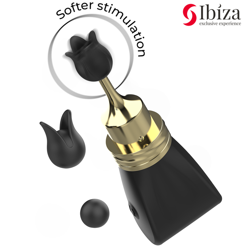 Ibiza Technology-Stimulator Klitoris Die, 3 Kopf-Silikon · Vibratoren (Bild 2)