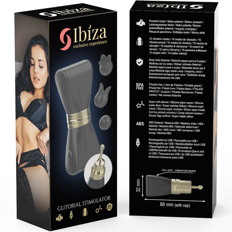 Ibiza Technology-Stimulator Klitoris Die, 3 Kopf-Silikon · Vibratoren (Bild 4)