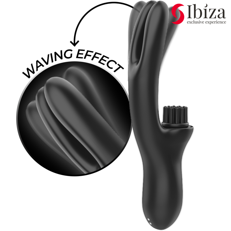 Ibiza Technology-Vibrator Hi-Tech Kaninchen mit Mehrzellbürste · Vibratoren (Bild 2)