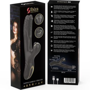 Ibiza-Two Dragons Double Vibrator Schwarz-Silikon · Vibratoren (Bild 6)
