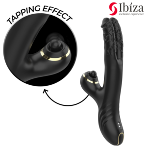 Ibiza-Two Dragons Double Vibrator Schwarz-Silikon · Vibratoren (Bild 4)
