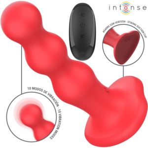 Intense Remote Control-Cody Vibrator Rot mit Saugnapf
