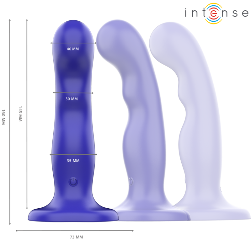 Intense Remote Control-Shorty Vibrator mit Saugnapf Blau · Vibratoren (Bild 2)