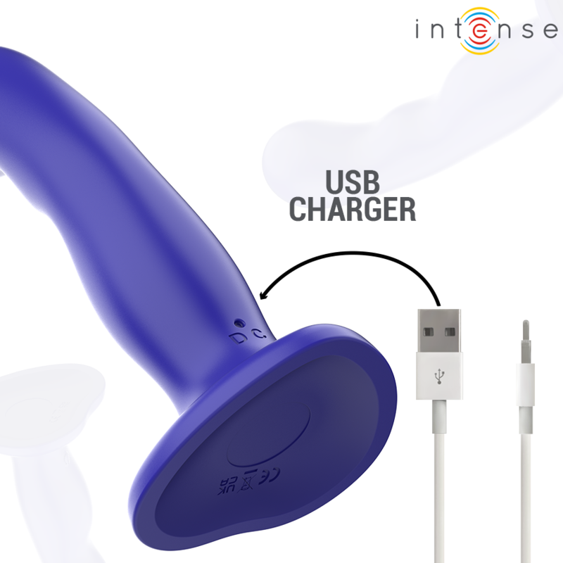 Intense Remote Control-Shorty Vibrator mit Saugnapf Blau · Vibratoren (Bild 6)