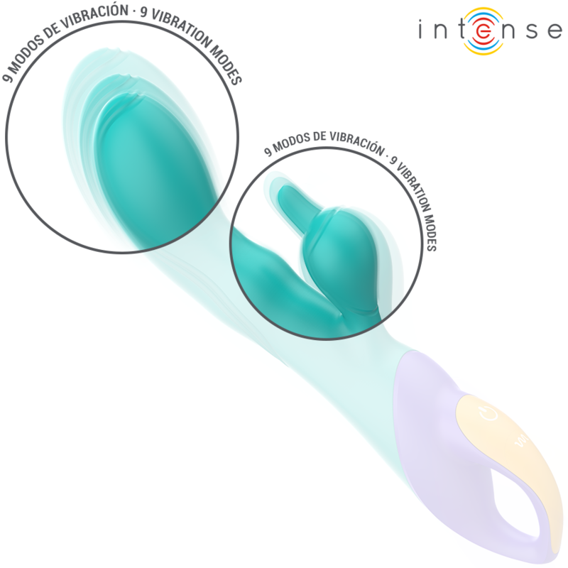 Intense High Tech-Fred Rabbit Vibrator Blau-Silikon · Vibratoren (Bild 2)