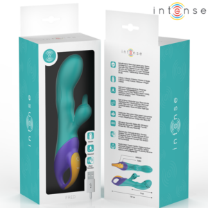 Intense High Tech-Fred Rabbit Vibrator Blau-Silikon · Vibratoren (Bild 5)