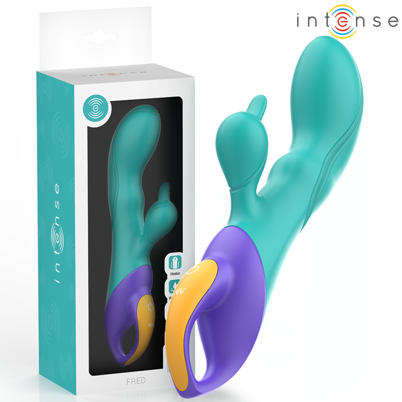 Intense High Tech-Fred Rabbit Vibrator Blau-Silikon · Vibratoren