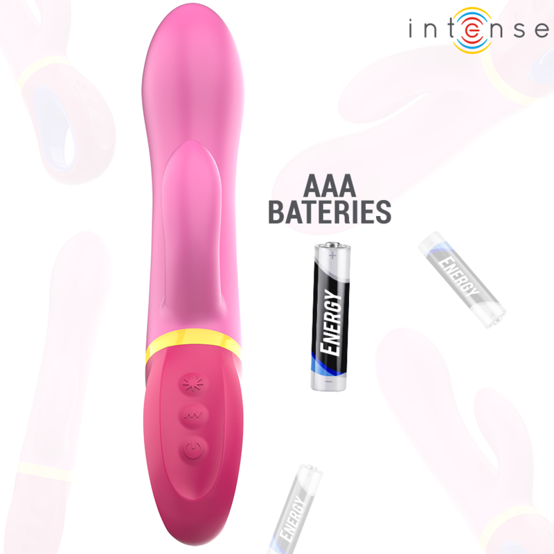 Intense High Tech-Daphne Rabbit Rosa Vibrator-Silikon, Wasserdicht · Vibratoren (Bild 5)