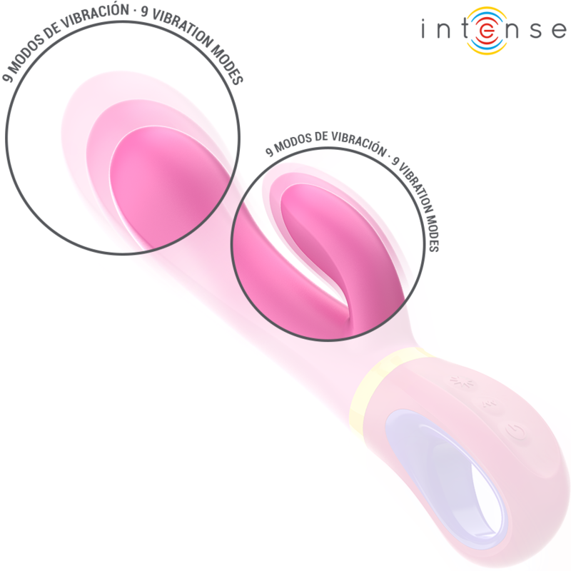 Intense High Tech-Daphne Rabbit Rosa Vibrator-Silikon, Wasserdicht · Vibratoren (Bild 3)