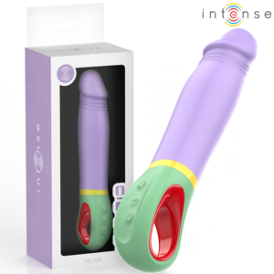 Intense High Tech-Velma Klassischer Vibrator Lila-Silikon, wasserdicht