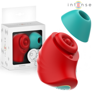 Intense High Tech-Donnie Clitoris Stimulator Rot/Grün-Silikon · Vibratoren (Bild 7)