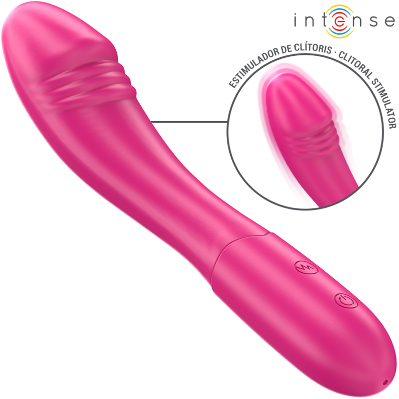 Intense-Belinda Vibrator 19 cm Flexibel 10 Rosa-Silikon-Vibrationen · Vibratoren (Bild 6)