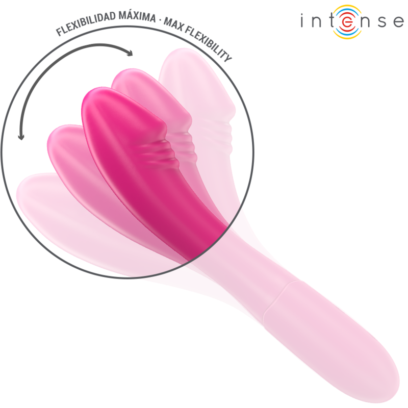 Intense-Belinda Vibrator 19 cm Flexibel 10 Rosa-Silikon-Vibrationen · Vibratoren (Bild 3)