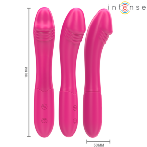 Intense-Belinda Vibrator 19 cm Flexibel 10 Rosa-Silikon-Vibrationen · Vibratoren (Bild 5)
