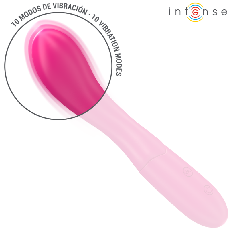 Intense-Lisette Vibrator 19 cm Flexibel 10 Rosa-Silikon-Vibrationen · Vibratoren (Bild 3)