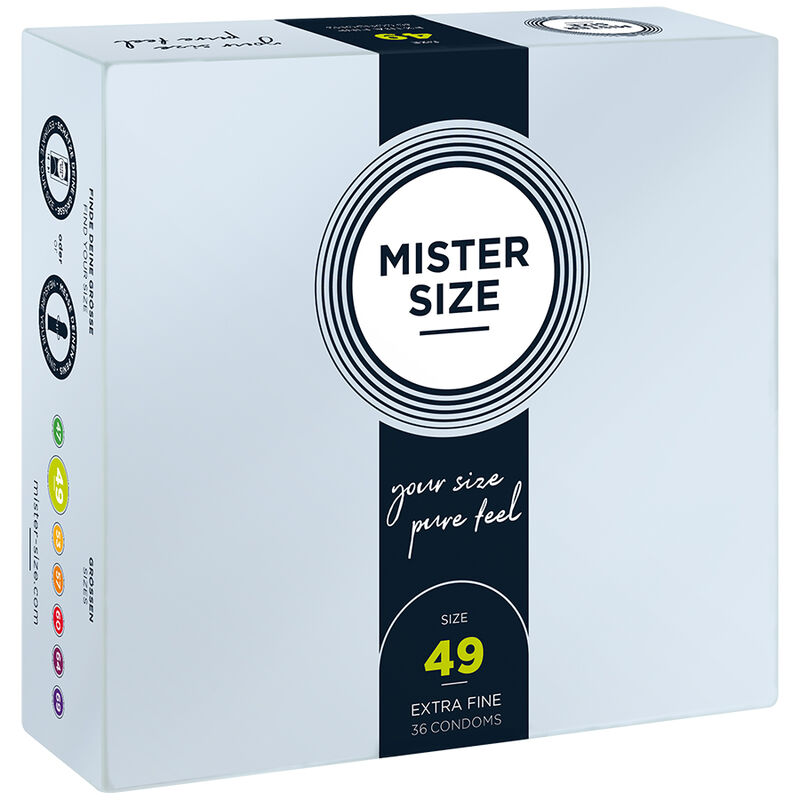 Mister Size-Kondom Größe S 49 mm (36 Stk.)-Latex